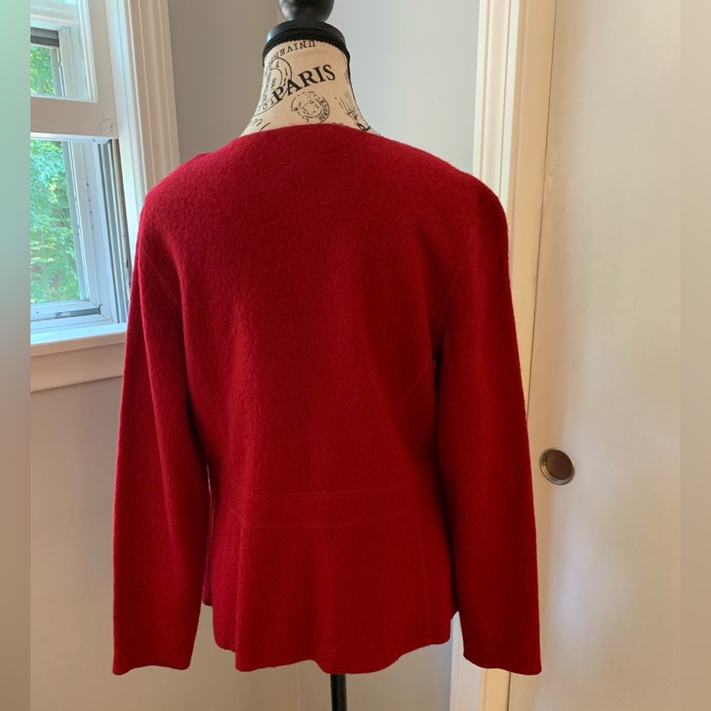 Talbots Boiled Wool, Open Front Blazer Mp - image 2